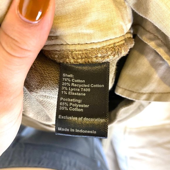 Flint and Tinder Straight Fit Chino Khaki Pants 29X30 - Picture 5 of 6